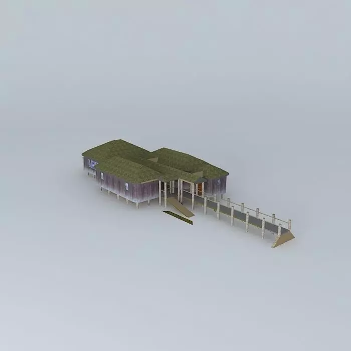 pier house Free 3D model_0