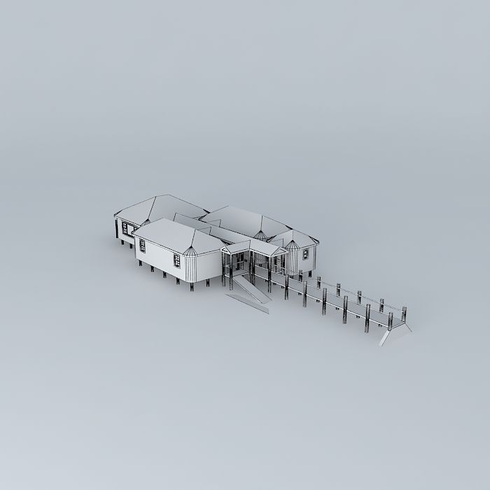 pier house Free 3D model_3