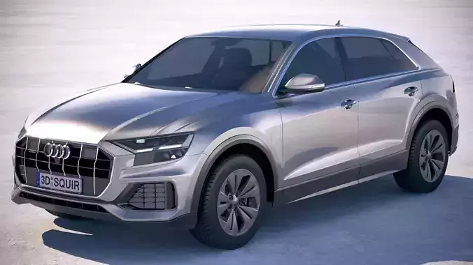 Audi Q8 2019 base model 3D model