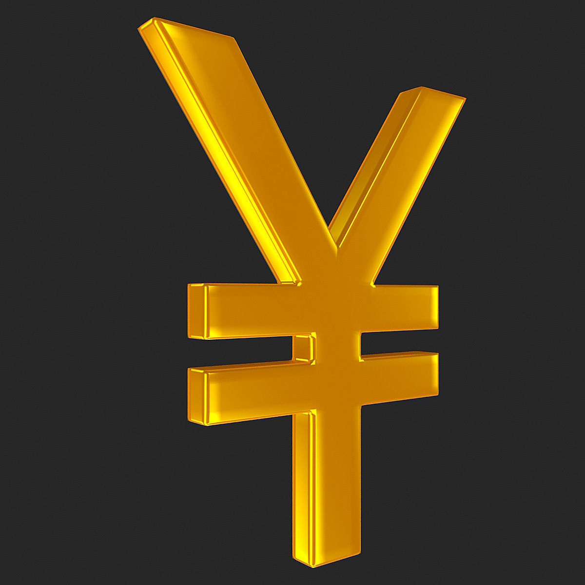 Currency Symbol 3D Model Set Low-poly 3D model_14