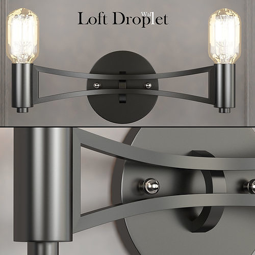 Loft Droplet Wall 3D model