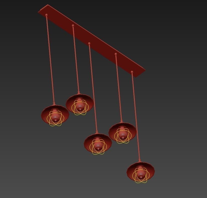 Loft Cone Pendant Line 5 3D model_2