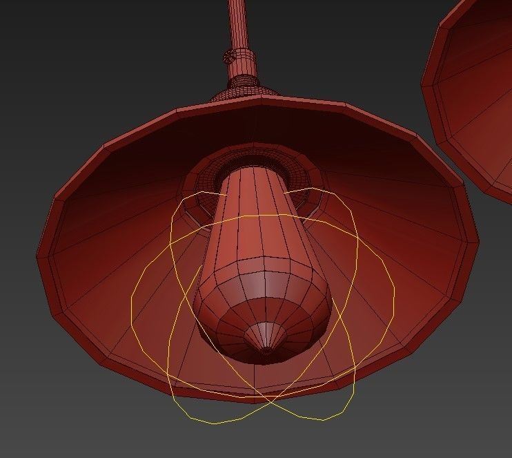 Loft Cone Pendant Line 5 3D model_4