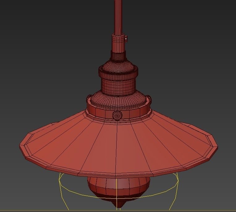 Loft Cone Pendant Line 5 3D model_6