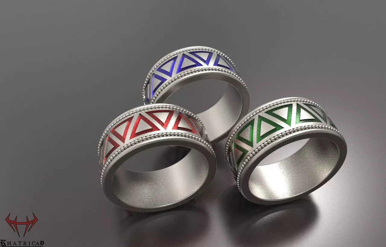 Enamel Ring 3D print model