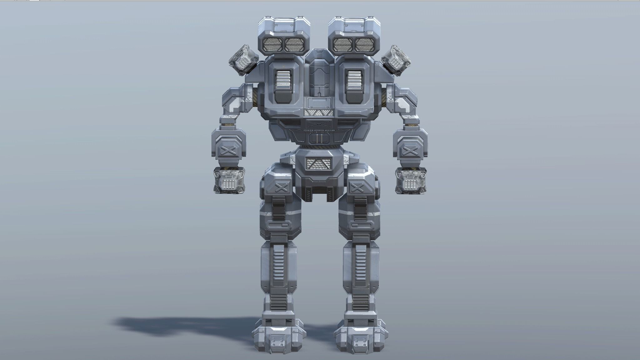 Titan BattleMech Low-poly 3D model_16