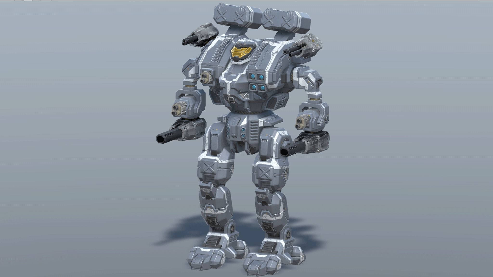 Titan BattleMech Low-poly 3D model_13