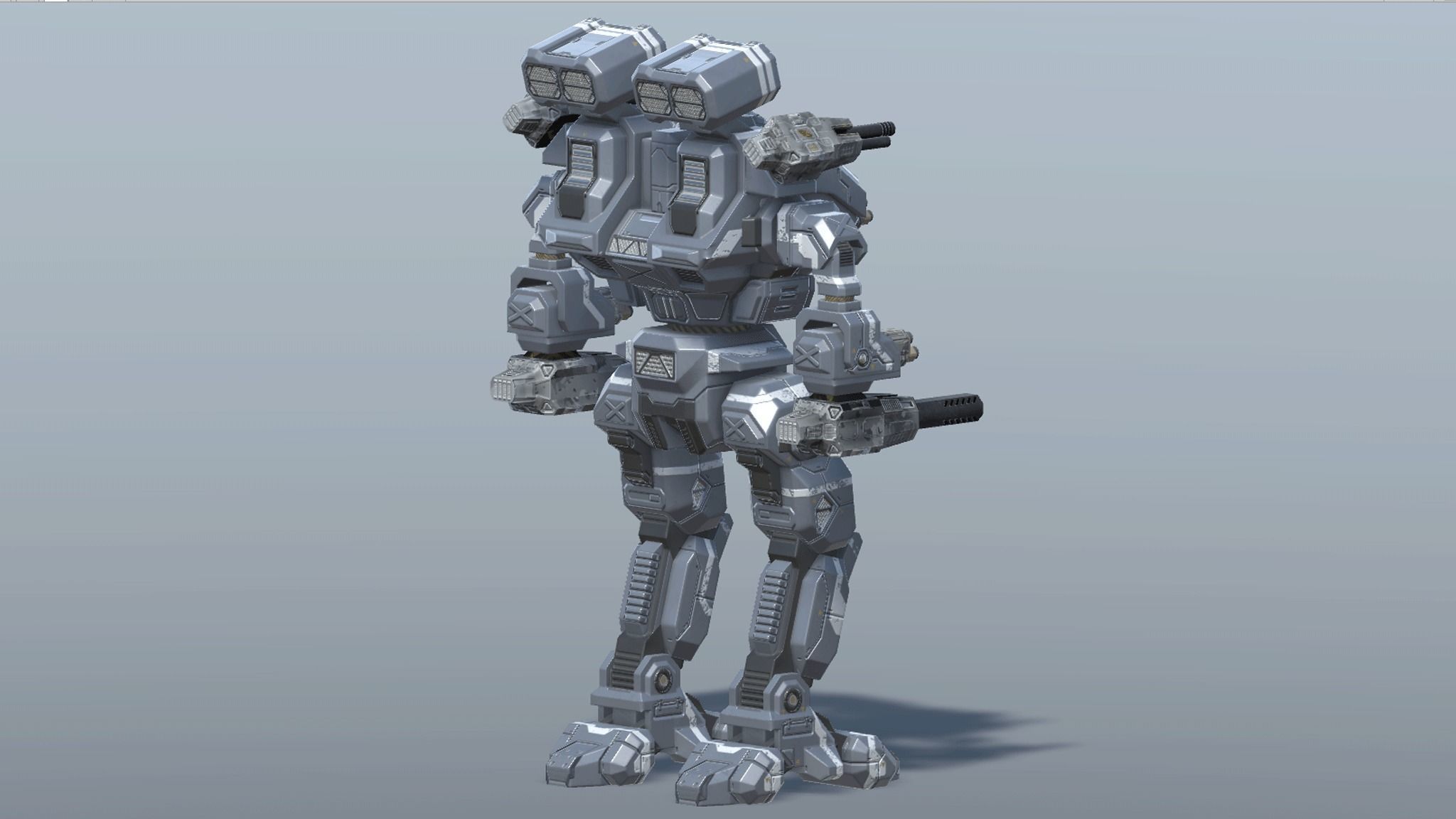 Titan BattleMech Low-poly 3D model_15