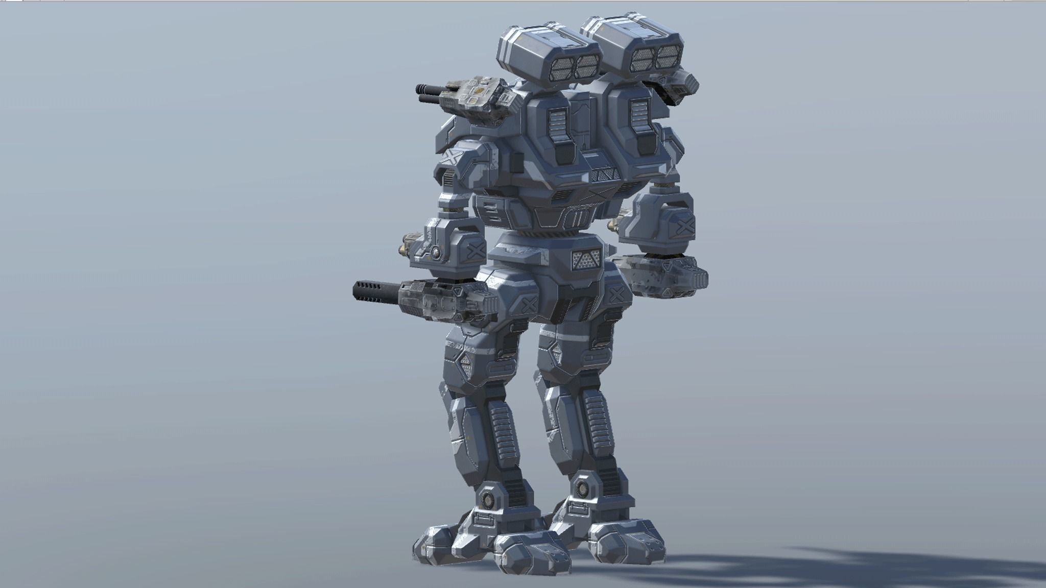 Titan BattleMech Low-poly 3D model_17