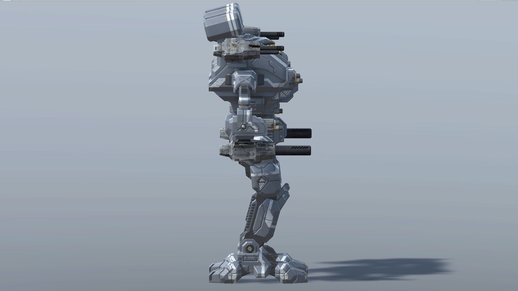 Titan BattleMech Low-poly 3D model_14