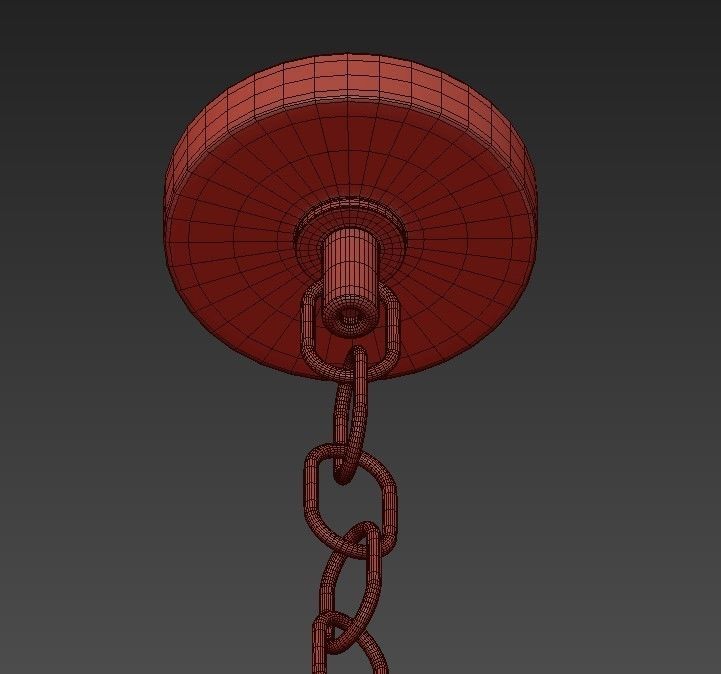 Loft Tube Chandelier 10 3D model_4