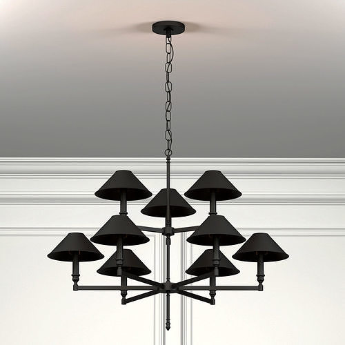 Loft Ventana Chandelier 3D model