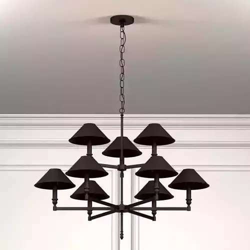 Loft Ventana Chandelier 3D model