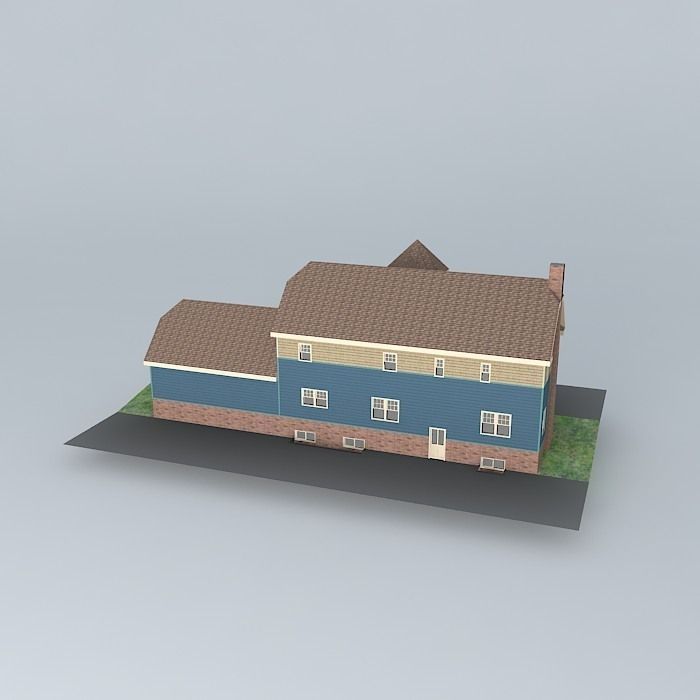 DIY house Free 3D model_1