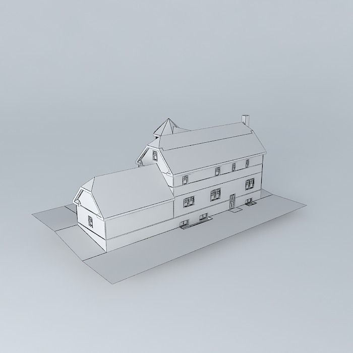 DIY house Free 3D model_4