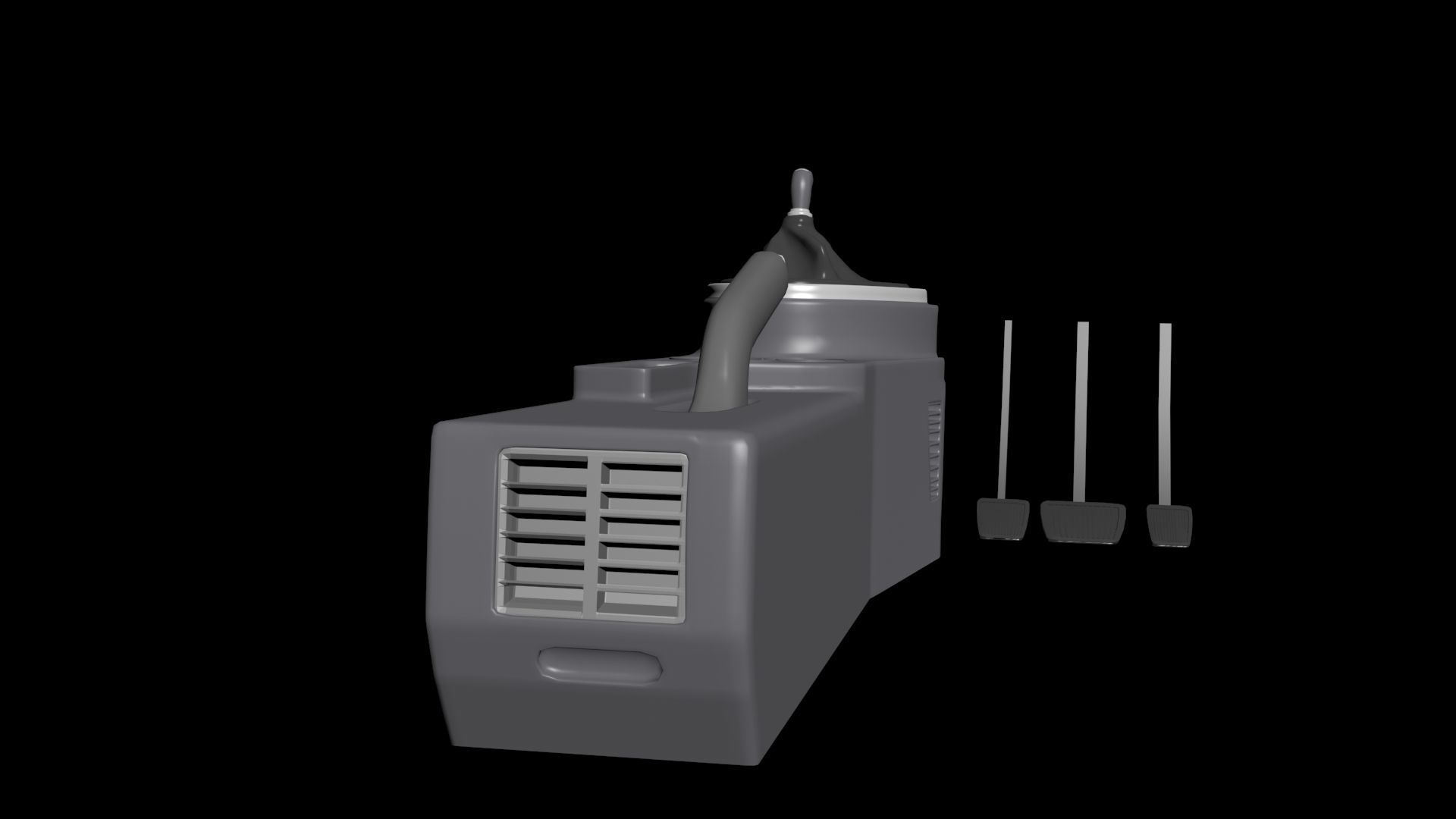 Car Driving Low-poly 3D model_2