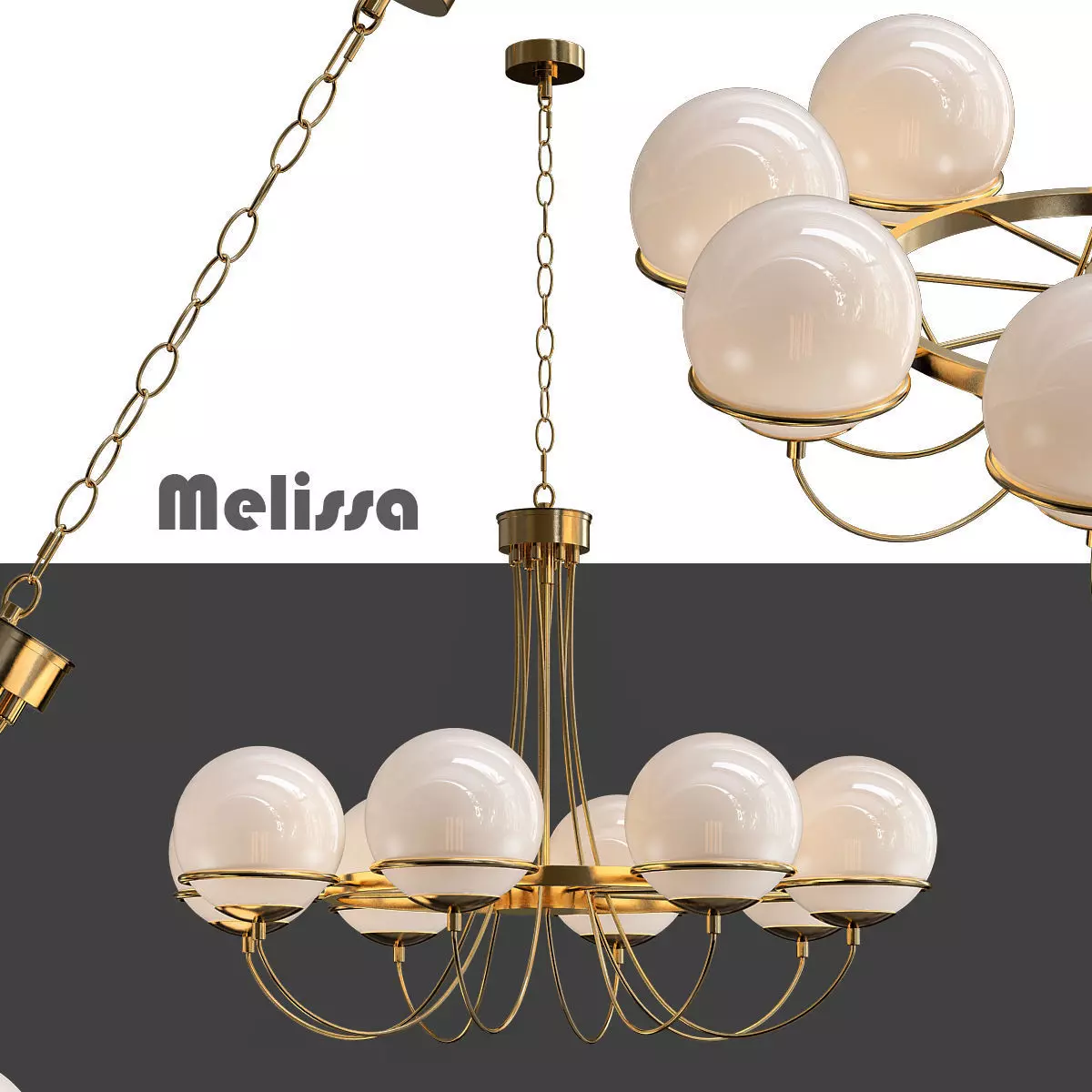 Melissa Chandelier 3D model_0