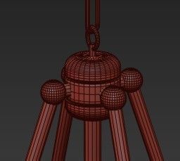 Modfrugal DIY brass chandelier 3D model_2