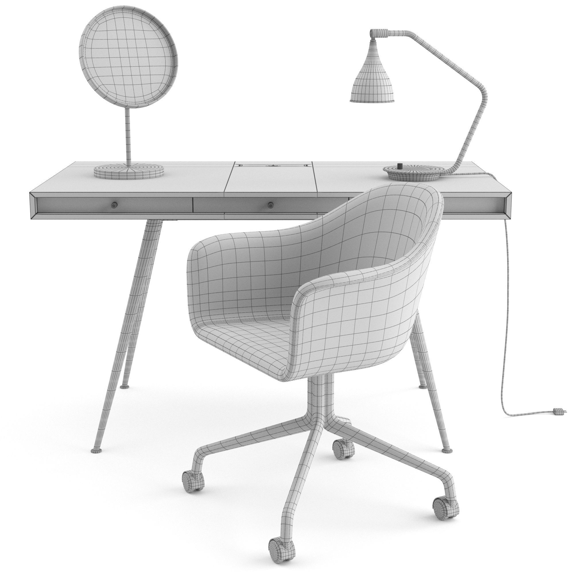 Office set by Norr11 and MENU  3D model_2