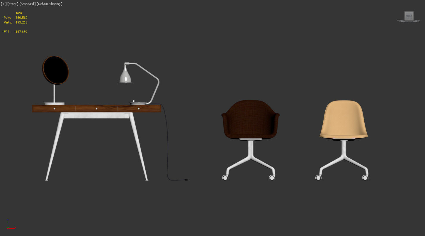 Office set by Norr11 and MENU  3D model_7