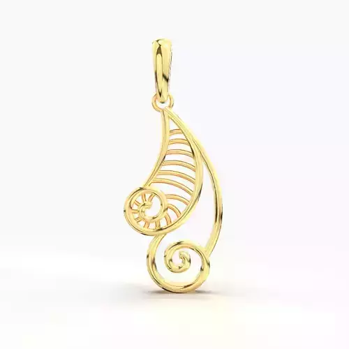 GOLD PENDANT 3D print model
