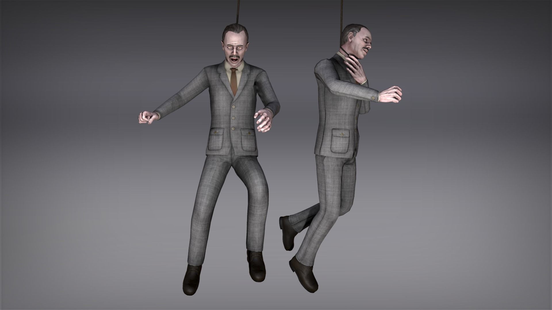 Hangedman Low-poly 3D model_6