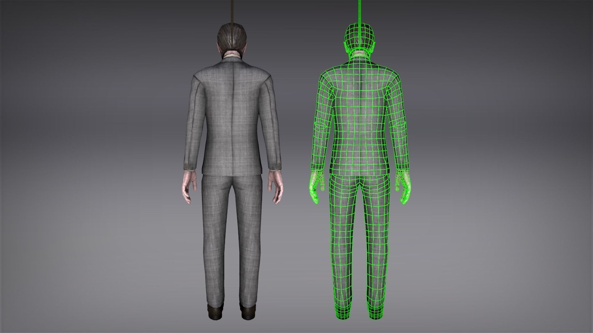 Hangedman Low-poly 3D model_4