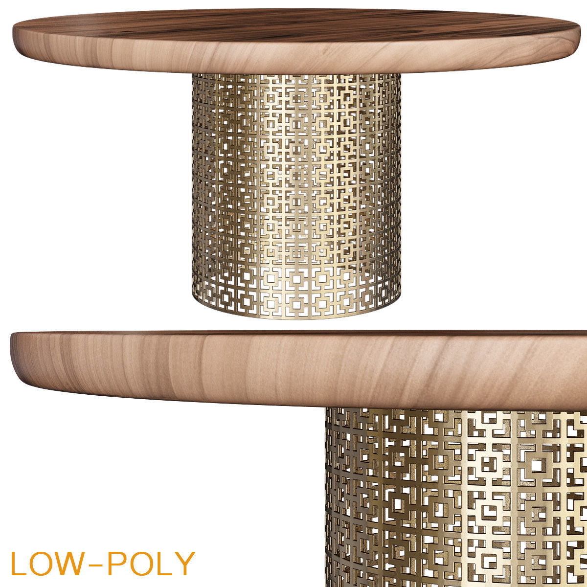 Side and coffee table 3d model collection  Low-poly 3D model_10