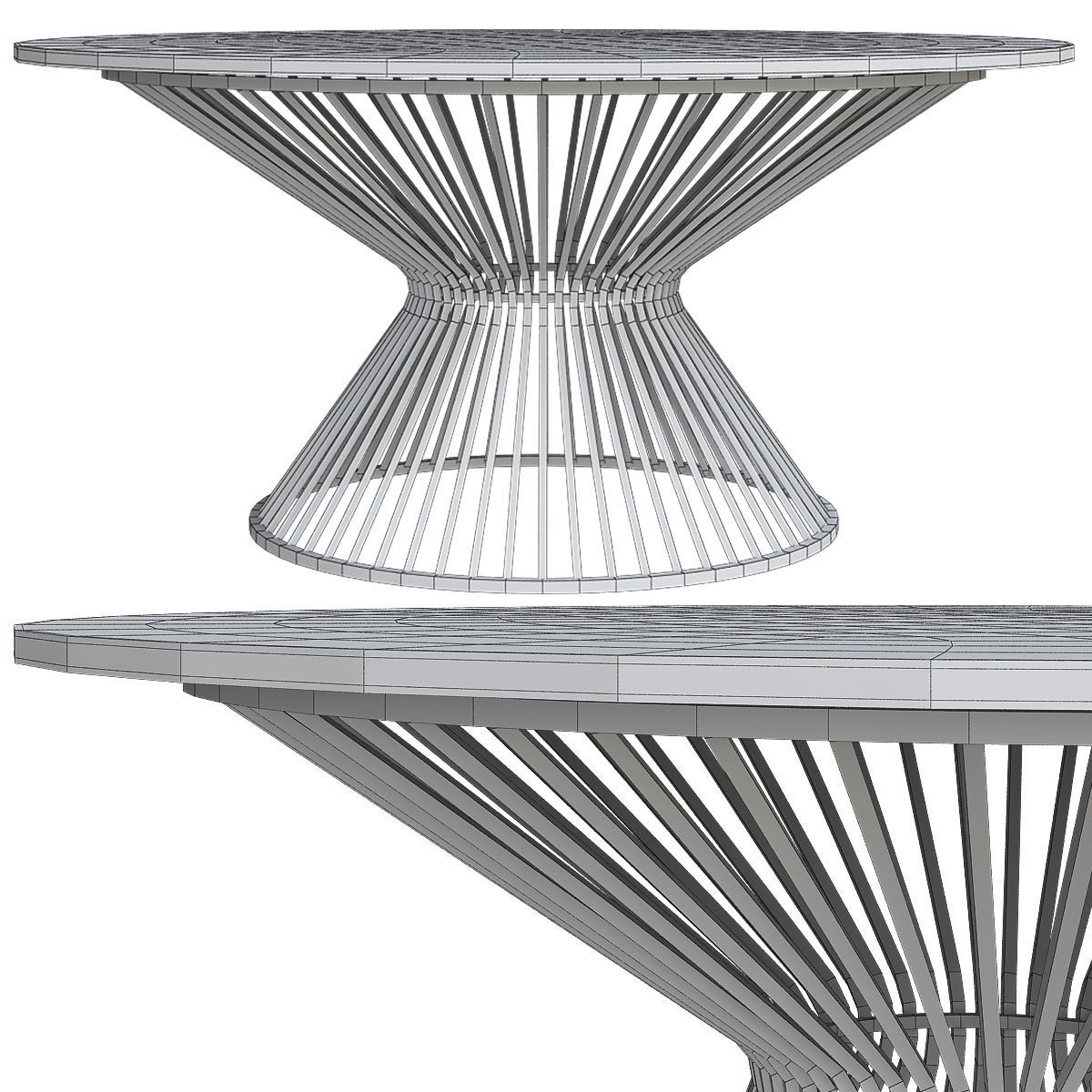 Side and coffee table 3d model collection  Low-poly 3D model_1