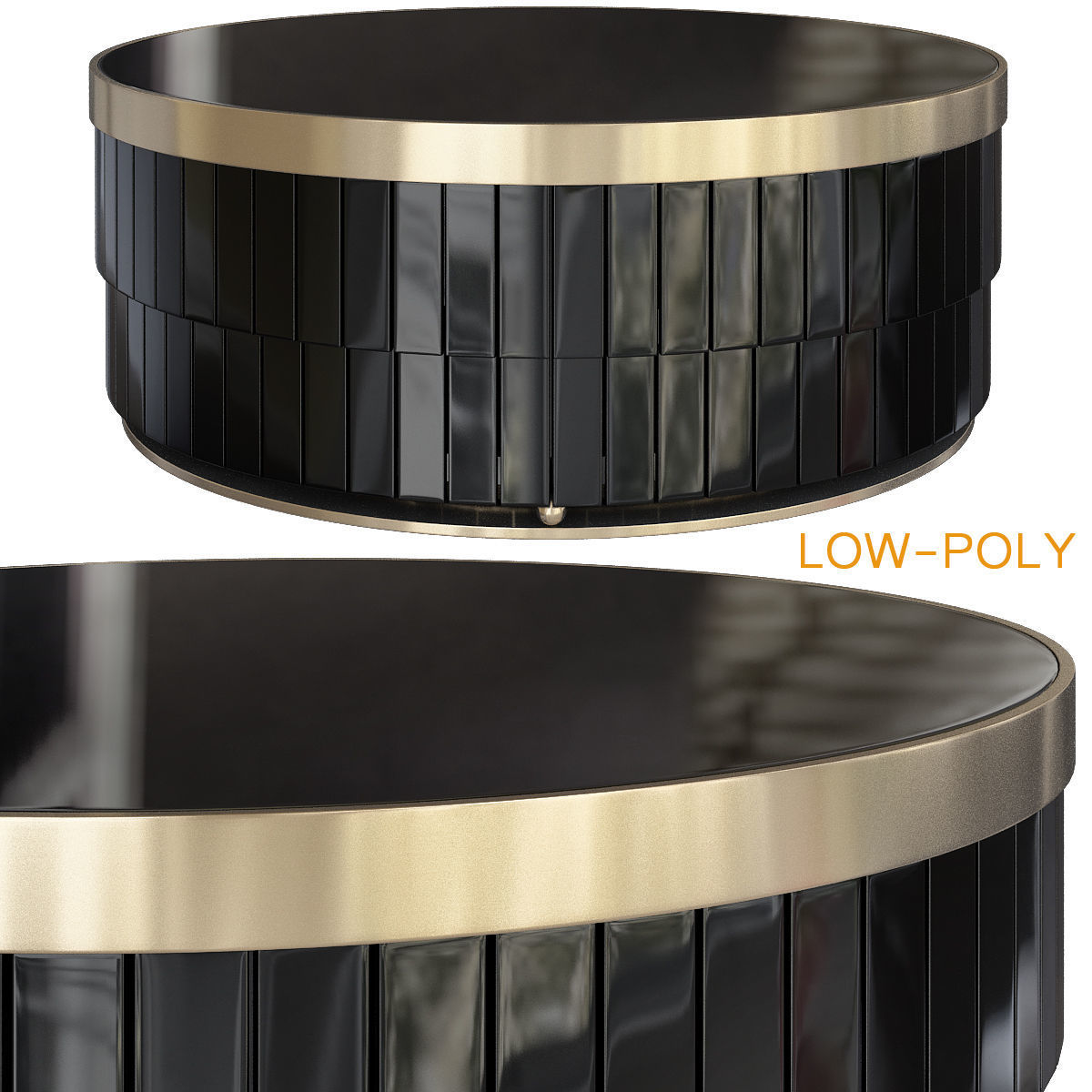 Side and coffee table 3d model collection  Low-poly 3D model_5