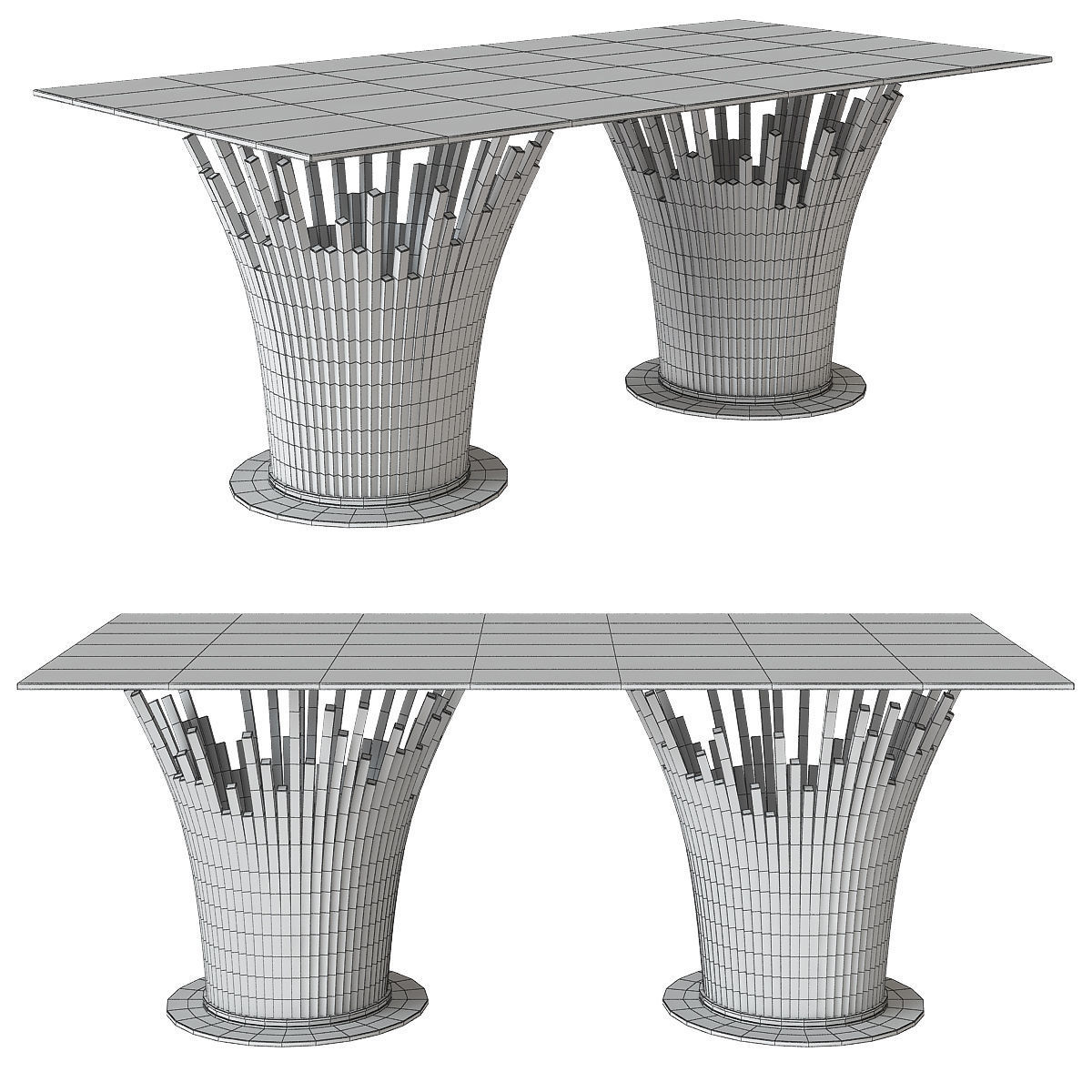 Side and coffee table 3d model collection  Low-poly 3D model_7