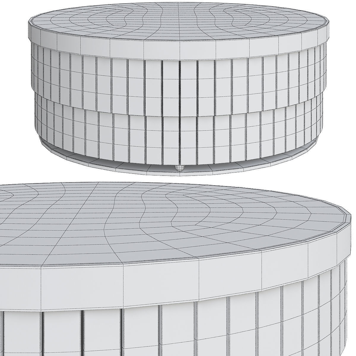 Side and coffee table 3d model collection  Low-poly 3D model_6