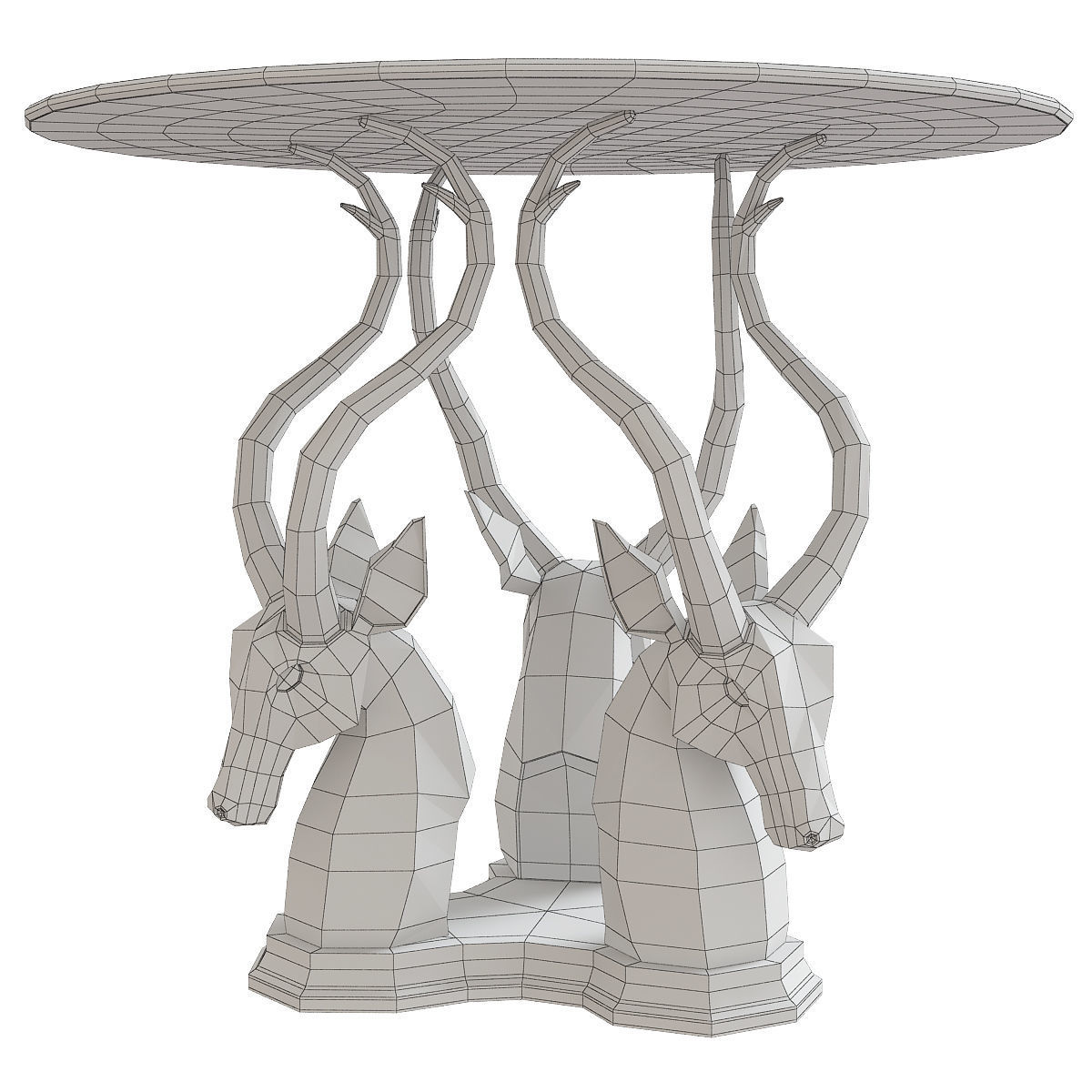 Side and coffee table 3d model collection  Low-poly 3D model_5