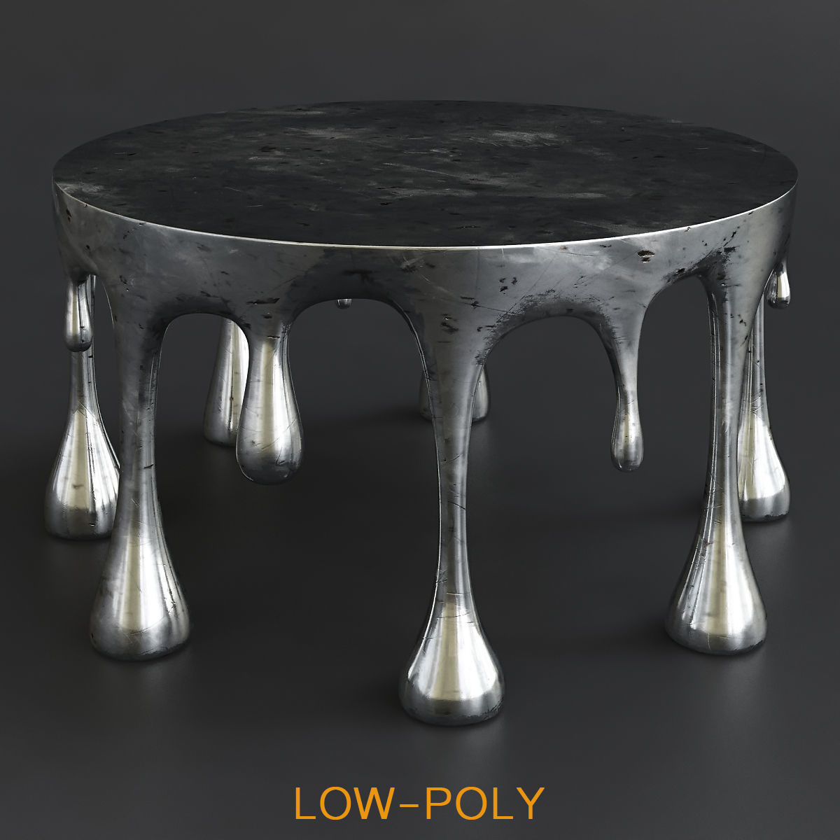 Side and coffee table 3d model collection  Low-poly 3D model_8