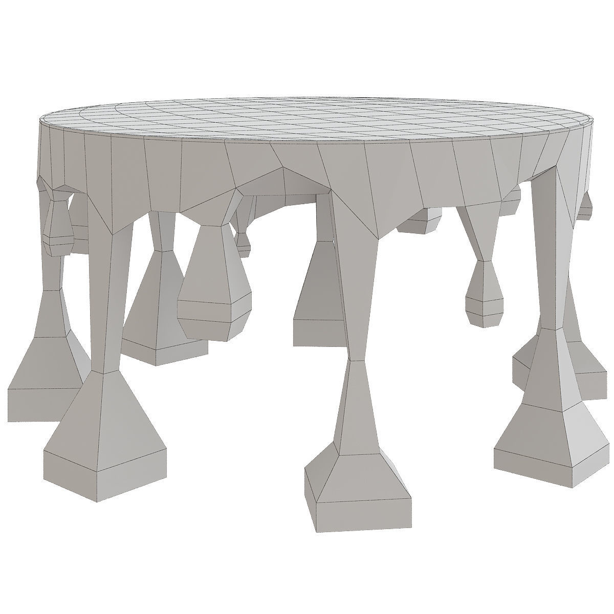 Side and coffee table 3d model collection  Low-poly 3D model_7