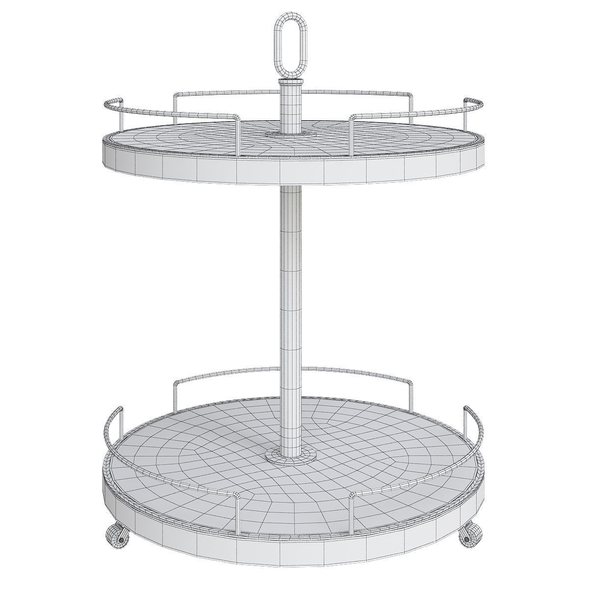 Side and coffee table 3d model collection  Low-poly 3D model_9