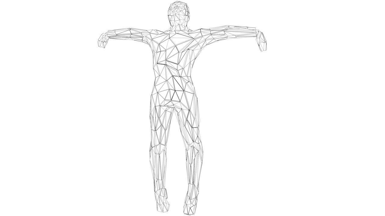 Sci -Fi Shapes - The Scarecrow Low-poly 3D model_22