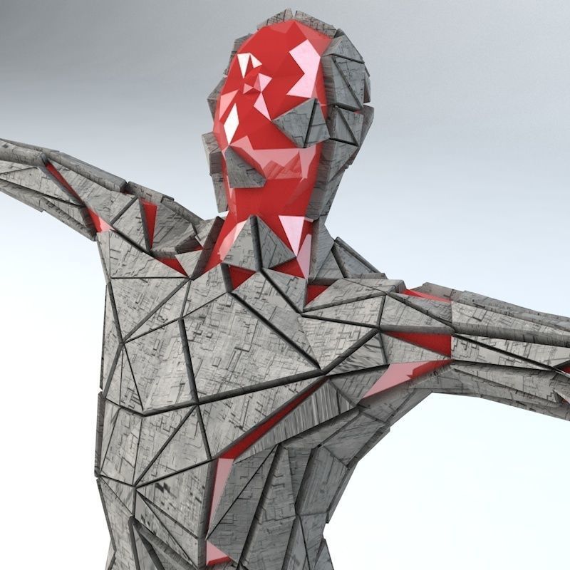 Sci -Fi Shapes - The Scarecrow Low-poly 3D model_12