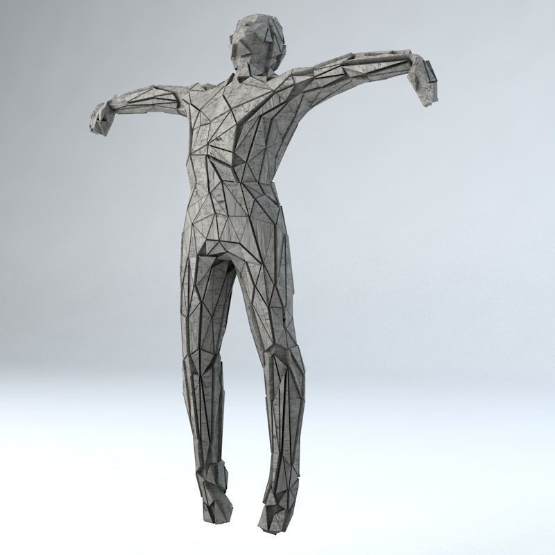 Sci -Fi Shapes - The Scarecrow Low-poly 3D model_10