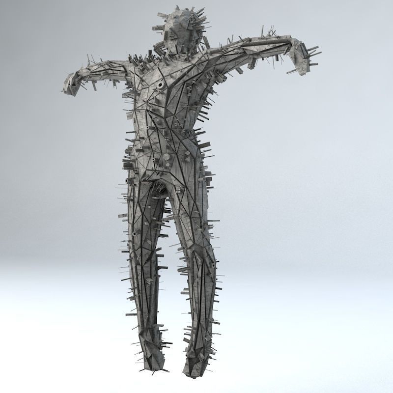 Sci -Fi Shapes - The Scarecrow Low-poly 3D model_11