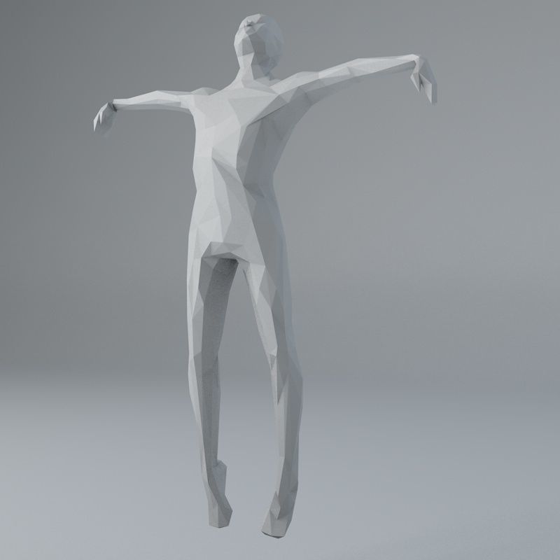 Sci -Fi Shapes - The Scarecrow Low-poly 3D model_18