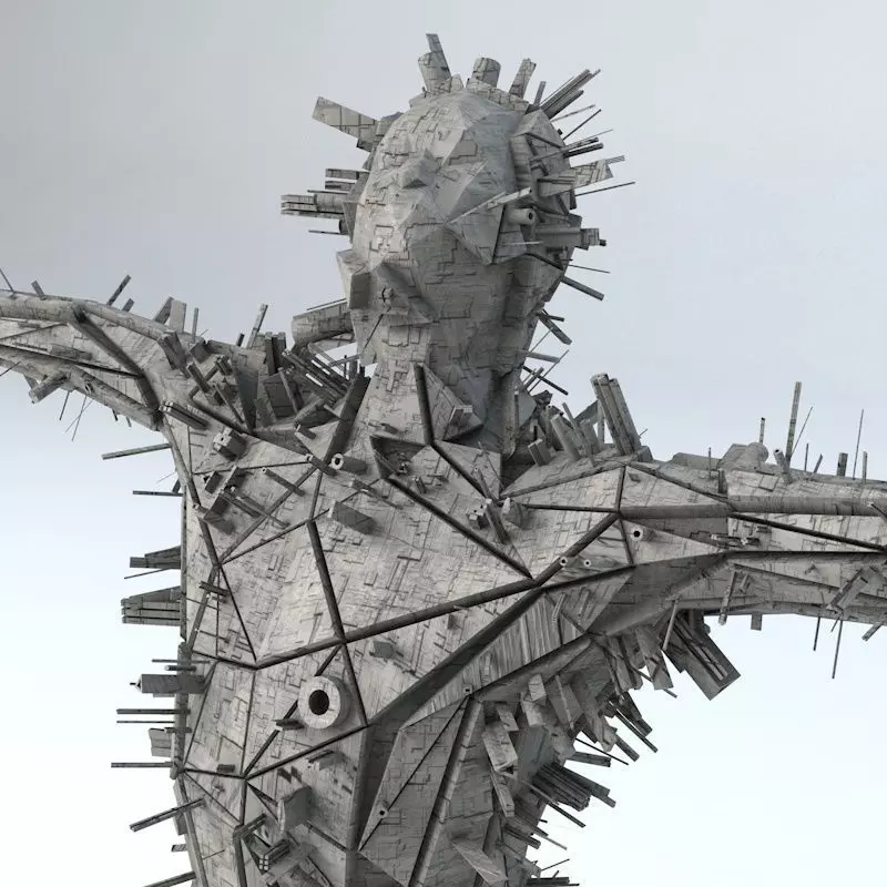 Sci -Fi Shapes - The Scarecrow Low-poly 3D model_0