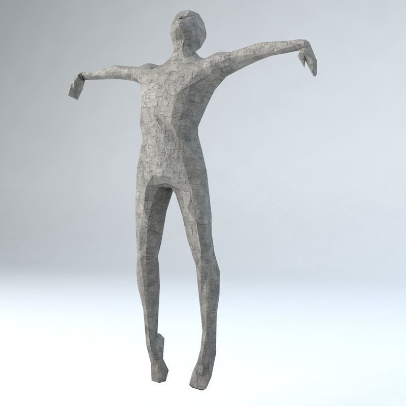 Sci -Fi Shapes - The Scarecrow Low-poly 3D model_9