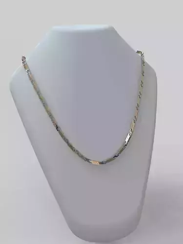 Chain14 gold chain necklace on mannequin