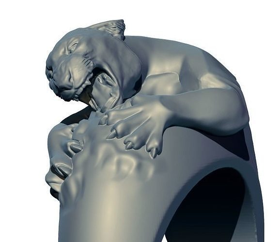 Tiger ring 3D print model