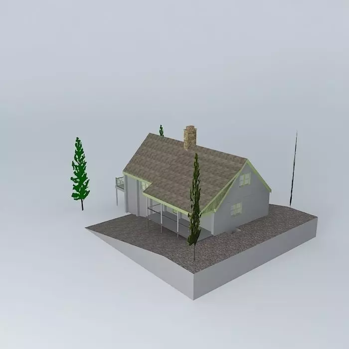 Mountain House 2 Free 3D model