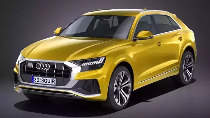 LowPoly Audi Q8 S-line 2019 Low-poly 3D model
