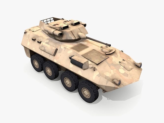LAV25 Piranha lowpoly Low-poly 3D model