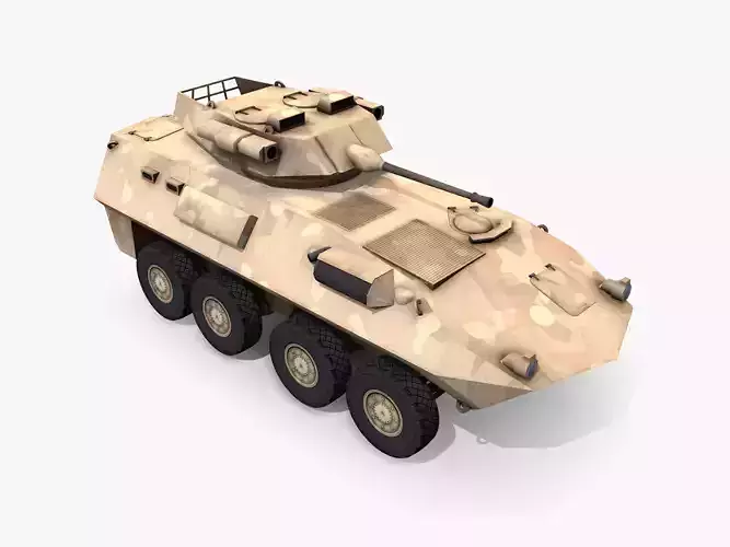 LAV25 Piranha lowpoly Low-poly 3D model
