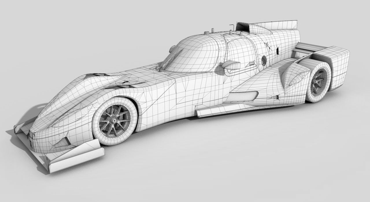 Panoz Deltawing DWC13 Low-poly 3D model_7